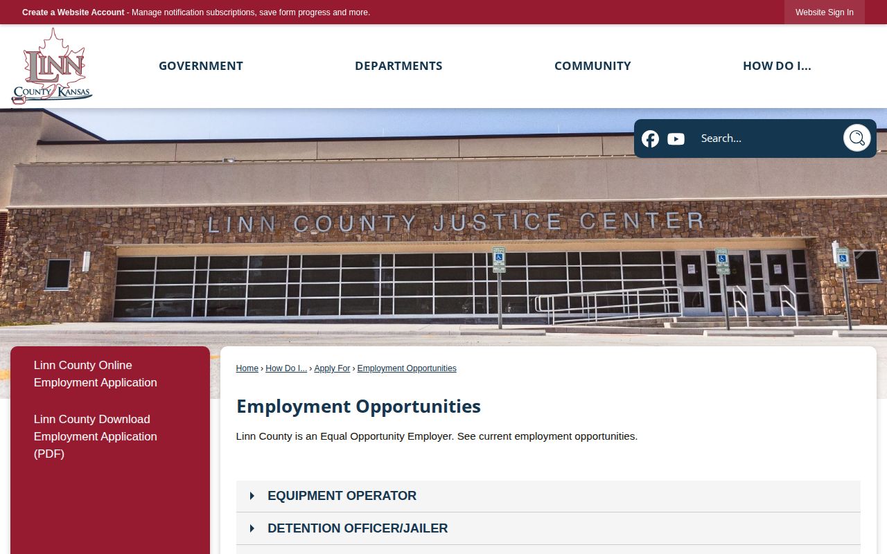 Linn County detention duties describing booking and release work